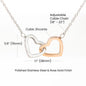 Interlocking Hearts Necklace (No Note)