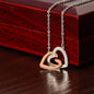 Interlocking Hearts Necklace (No Note)