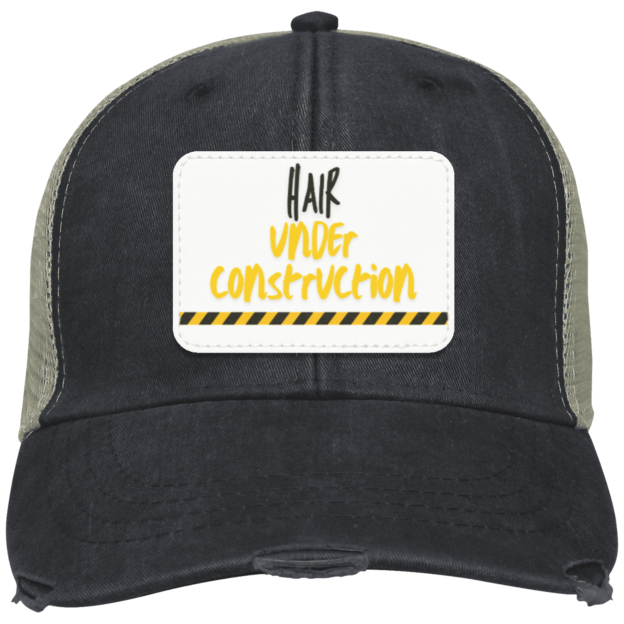 Hair Under Construction Cap