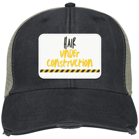 Hair Under Construction Cap